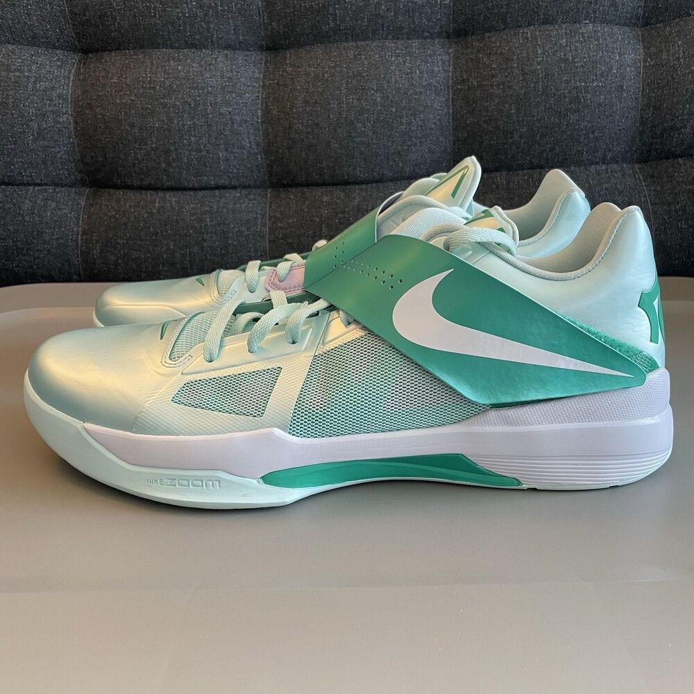 Nike KD 4 Easter Mint White Basketball Sneaker Shoe IB3550-300 Men's Size 16